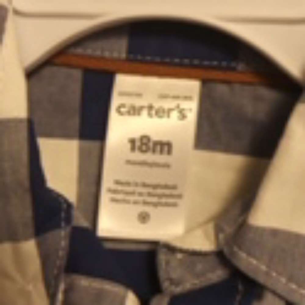 (2) 18mo Carter's long sleeve button up